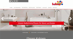 Desktop Screenshot of fliesen-kohnen.de